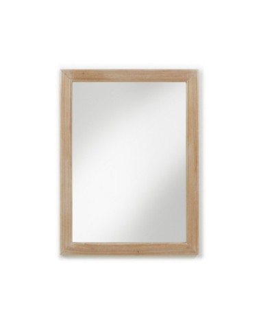 BROMO - Miroir en bois beige 90 x 3 x 120