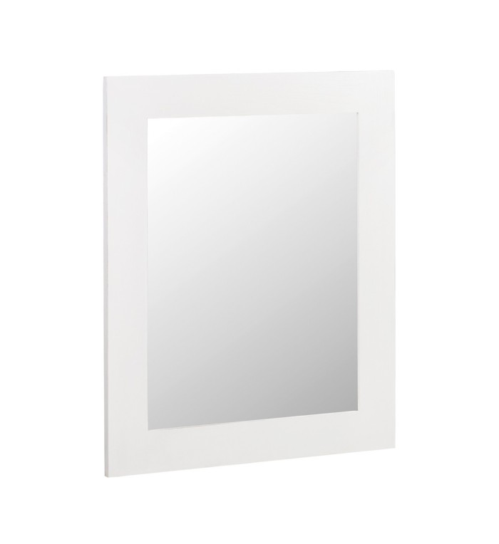 EVEREST - Espejo de madera color blanco 90 x 4 x 110
