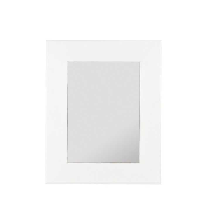 NEW WHITE - Espejo de madera color blanco 80 x 100