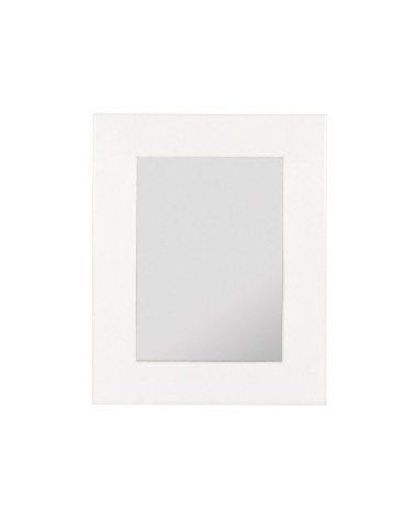 NEW WHITE - ESPELHO DE MADEIRA BRANCO 80 x 100