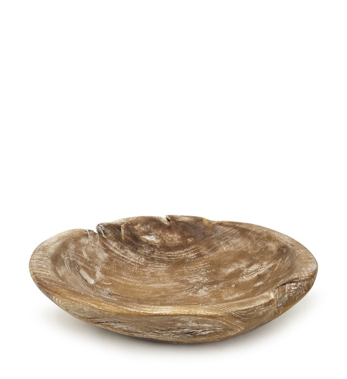 EROSI - Brown wood bowl 30 x 30 x 7