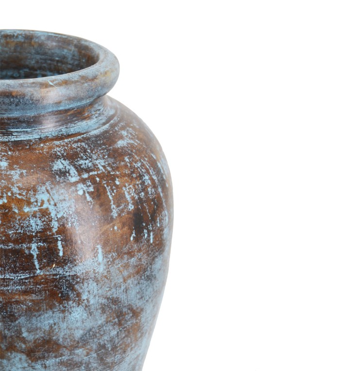 BIBI - VASO DE TERRACOTA AZUL 33 x 33 x 60