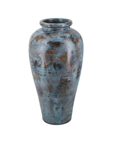 BIBI - Vase en terre cuite bleu 42 x 42 x 80