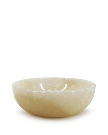 Large white onyx bowl 22 x 22 x 7