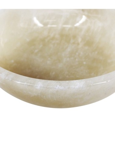 Large white onyx bowl 22 x 22 x 7