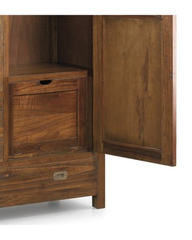 STAR - Armoire double en mindi avec porte-chaussures 108 x 50 x 200