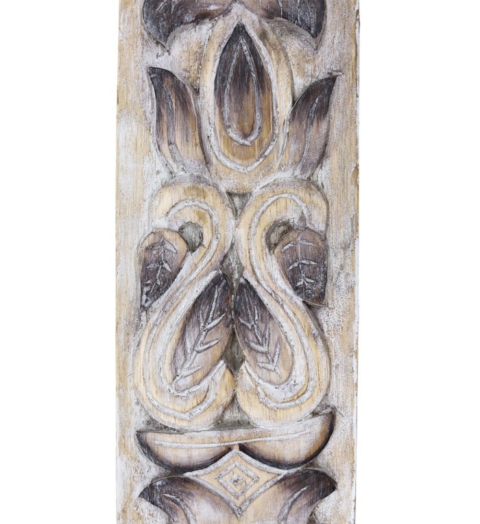 Beige wood ethnic figure 80 x 12 x 135