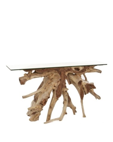 Teak root console 135 x 35 x 80