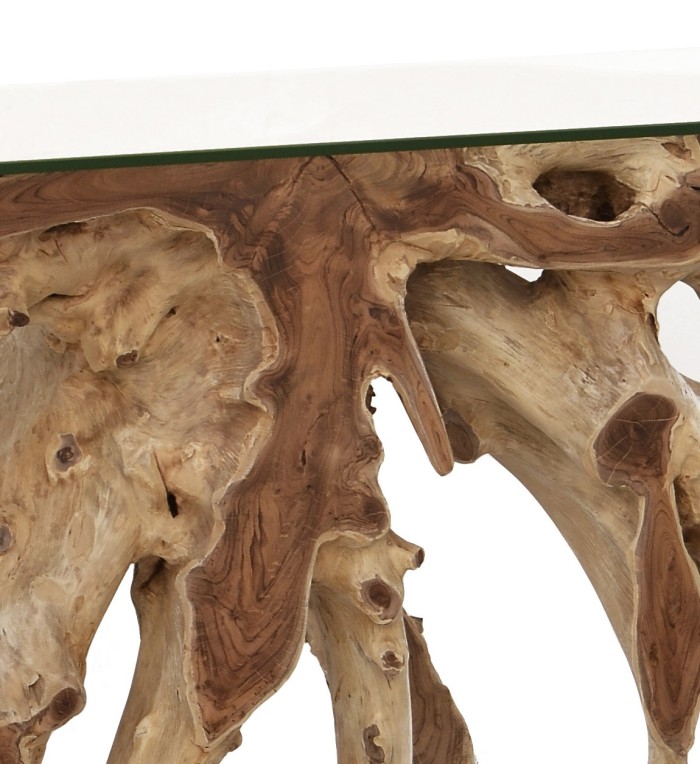 Teak root console 135 x 35 x 80