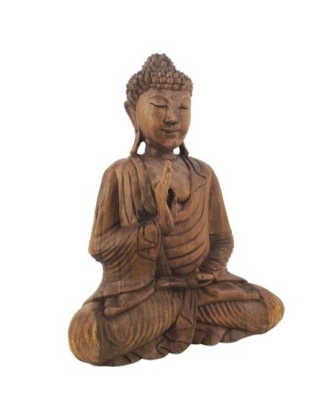 Bouddha en bois marron 40 x 20 x 50