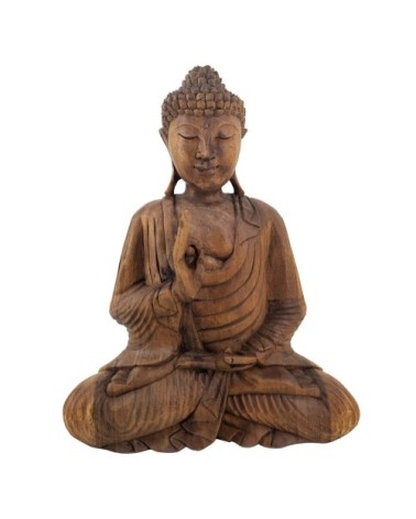 Bouddha en bois marron 40 x 20 x 50