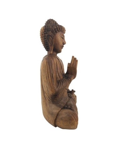 Bouddha en bois marron 40 x 20 x 50