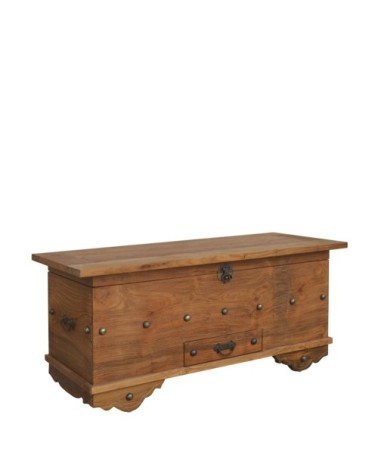 Teak chest with one drawer 100 x 40 x 45