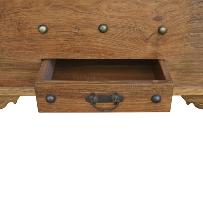 Teak chest with one drawer 100 x 40 x 45