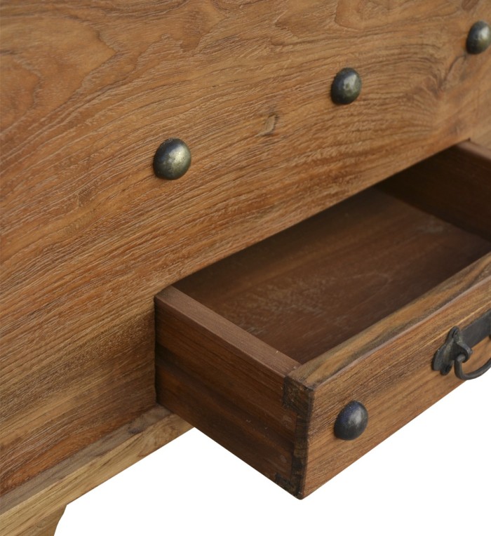 Teak chest with one drawer 100 x 40 x 45