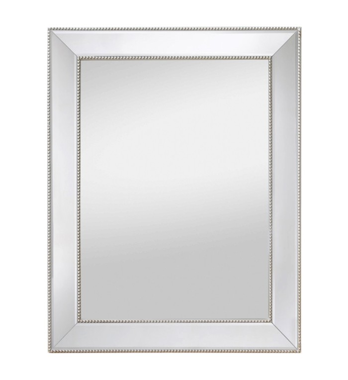 DAKOTA - Espejo de madera plateado 70 x 5 x 90