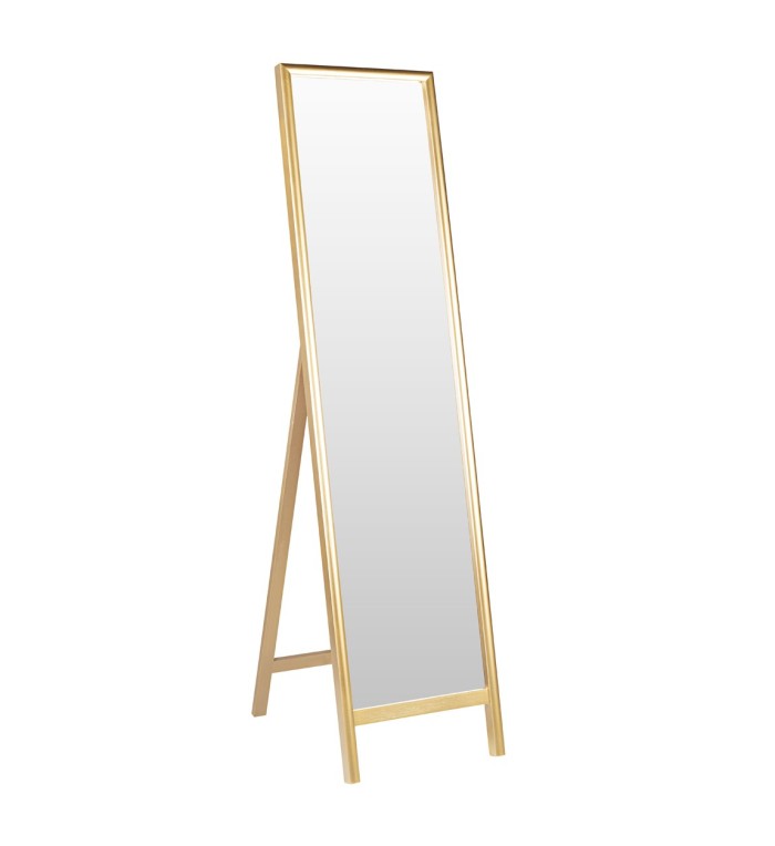 DAKOTA - Espejo de madera color dorado 40 x 5 x 160