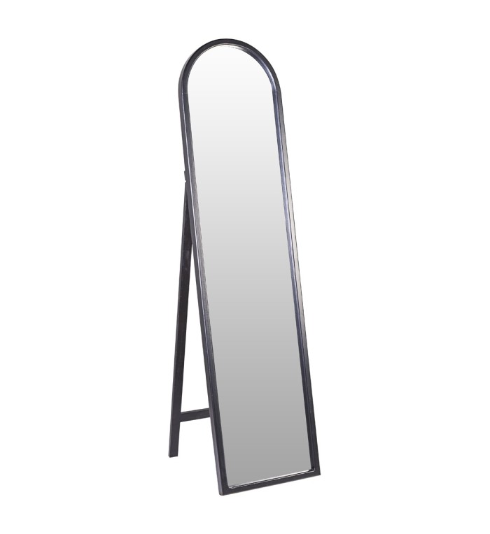 DAKOTA - Espejo de madera color negro 40 x 5 x 160