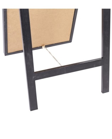 DAKOTA - Black colour wood mirror 40 x 5 x 160