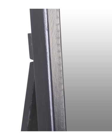 DAKOTA - Black colour wood mirror 40 x 5 x 160