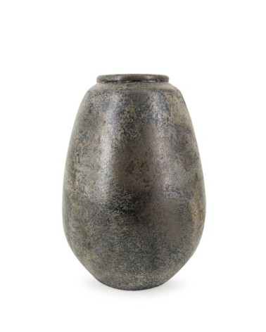 Metallic terracotta vase 27 x 27 x 40