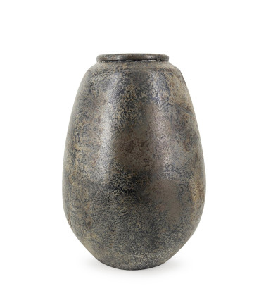 VASE TERRAKOTTA METALLIC 27 x 27 x 40