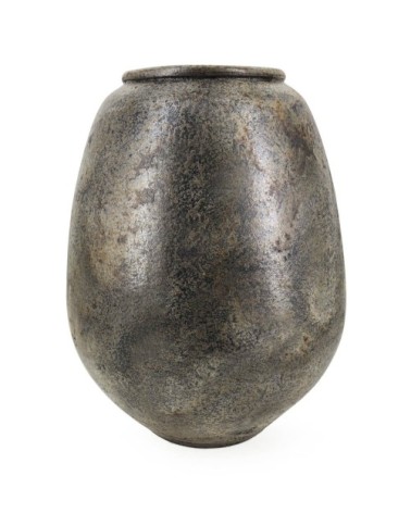 Metallic terracotta vase 36 x 36 x 48