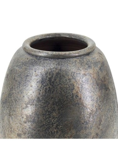 VASE TERRAKOTTA METALLIC 36 x 36 x 48