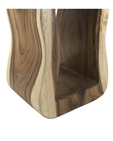 Suar wood artisan stool 35 x 30 x 45