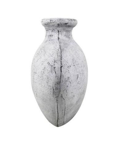 Bleached terracotta vase 50 x 20 x 38