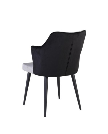 BERLIN - Polyester upholstered steel armchair 63 x 49 x 84