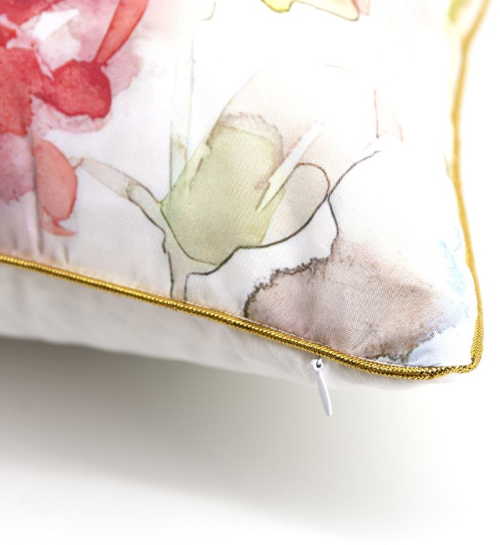 OLIVIA - Coussin en polyester design aquarelle 45 x 45