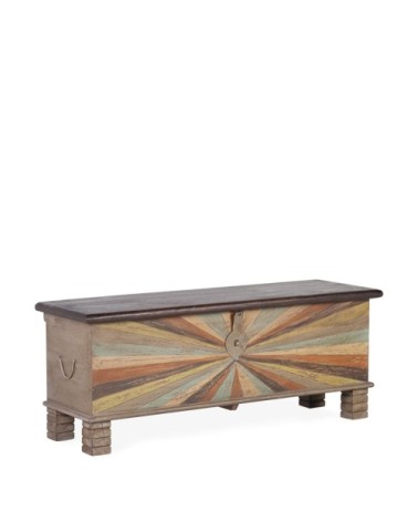 ALHAMBRA - Multicolor mango chest 117 x 40 x 45