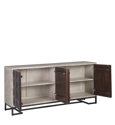 GATSBY - Buffet in acacia e ferro 183 x 45 x 85