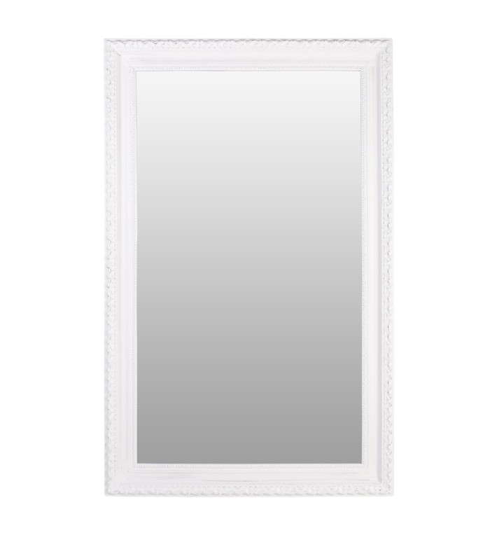 DAKOTA - Espejo de madera blanca 110 x 180
