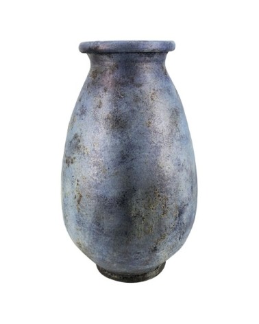 Vase en terre cuite bleu 40 x 40 x 60