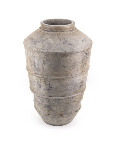 Vase en terre cuite gris clair 50 x 50 x 80