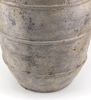 Light Grey terracotta vase 50 x 50 x 80