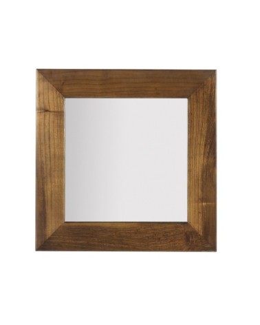 STAR - Brown wood mirror 80 x 80