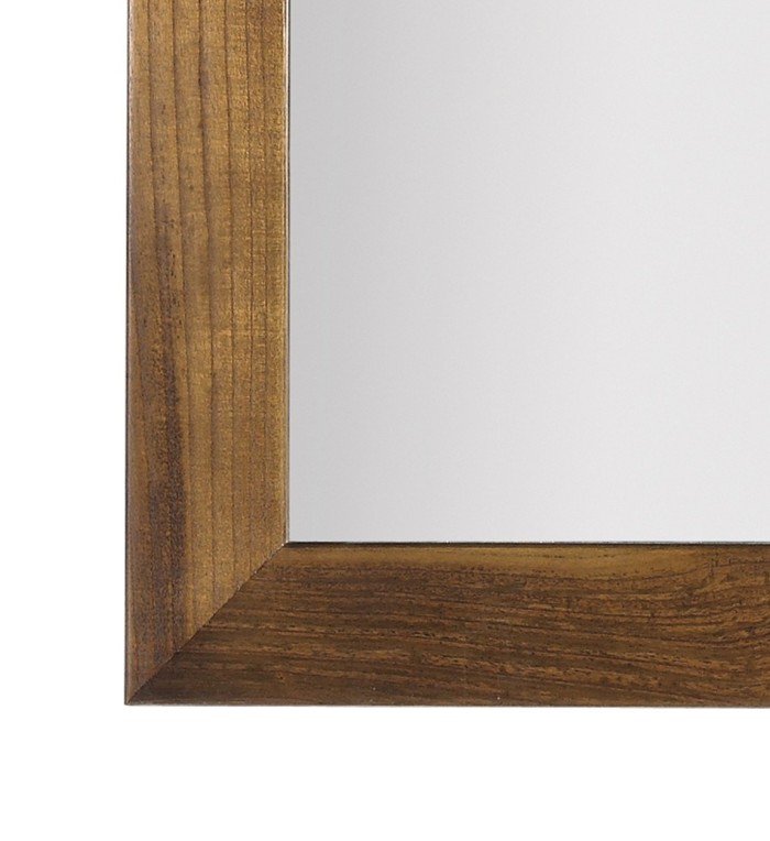 STAR - Espejo de madera color marrón 80 x 80