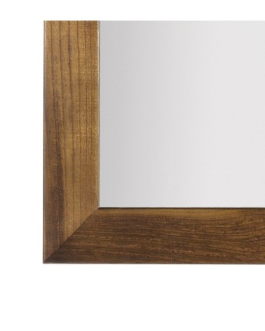 STAR - Brown wood mirror 80 x 80