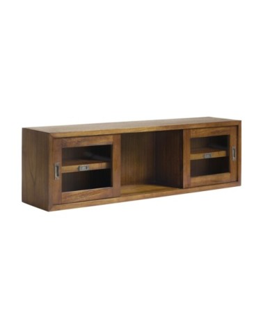 STAR - Mindi wall shelf with sliding doors 120 x 25 x 35