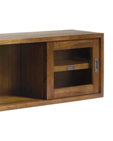 STAR - Mindi wall shelf with sliding doors 120 x 25 x 35