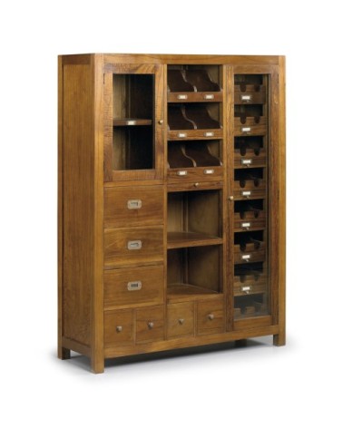 STAR - Mindi buffet with wine rack and removable drawers 120 x 40 x 155