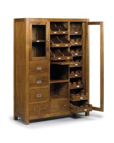 STAR - Mindi buffet with wine rack and removable drawers 120 x 40 x 155