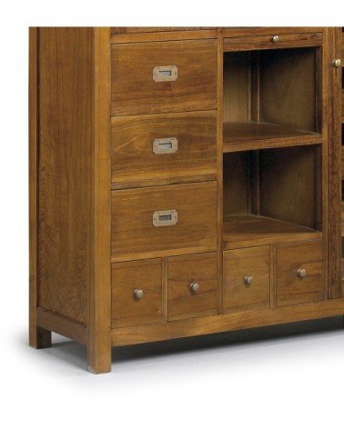 STAR - Mindi buffet with wine rack and removable drawers 120 x 40 x 155