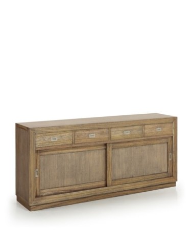 MERAPI - Buffet en mindi avec portes coulissantes 200 x 50 x 90