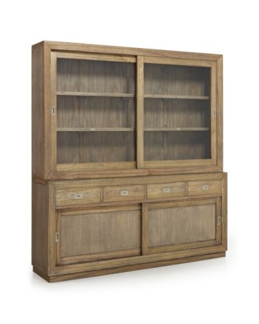 MERAPI - Buffet en mindi avec portes coulissantes 200 x 50 x 90