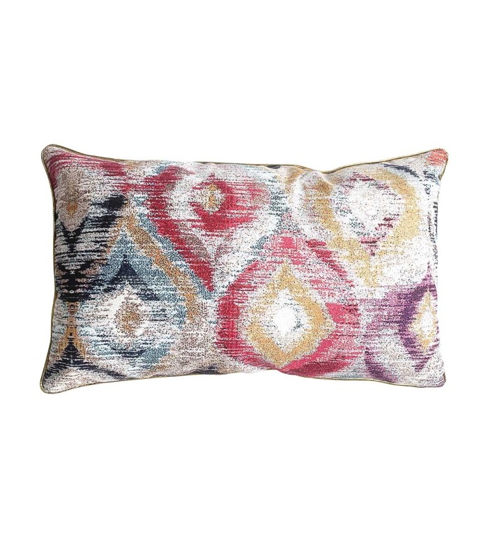 TUNEZ - Coussin en polyester mosaïque multicolore 30 x 50