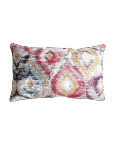 TUNEZ - Coussin en polyester mosaïque multicolore 30 x 50